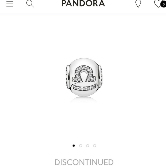 Pandora sterling silver LIBRA charm - Picture 5 of 5